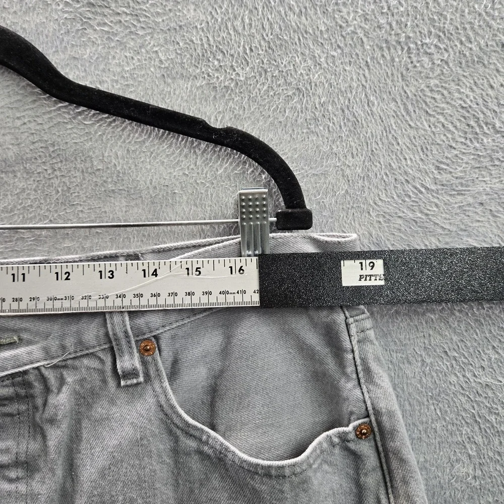 Levi's 501 Men Jeans 40X32 Gray Denim Original Fit Straight Leg 30